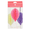 Trio of Paper Honeycomb Balloons | Party & Room Decorations | Pastel Colours